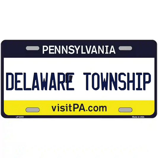 Delaware Township Pennsylvania Metal Sign