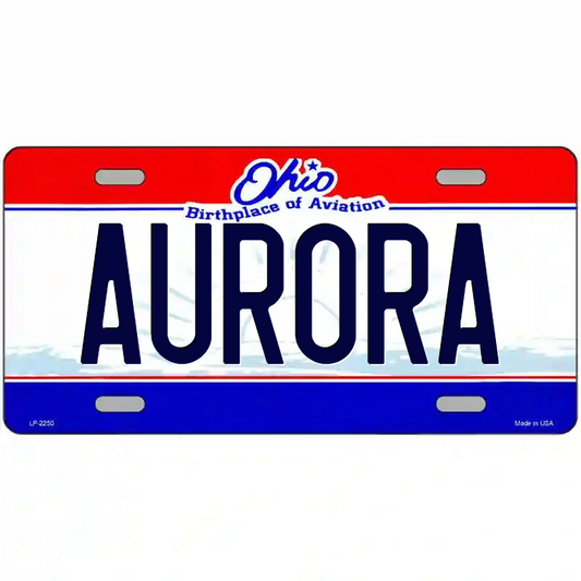 Aurora Ohio Metal Sign