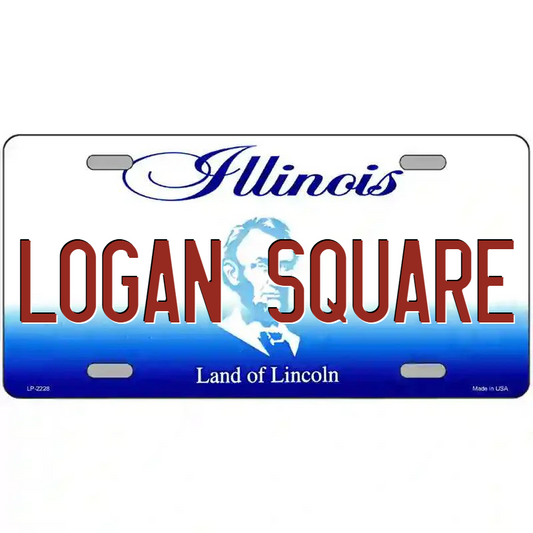 Logan Square Illinois Metal Sign