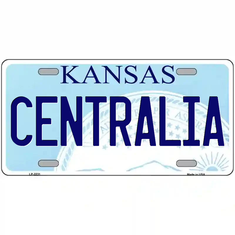 Centralia Kansas Metal Sign