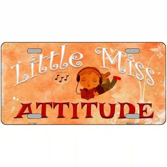 Little Miss Attitude Metal Sign