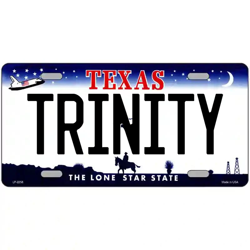 Trinity Texas Metal Sign