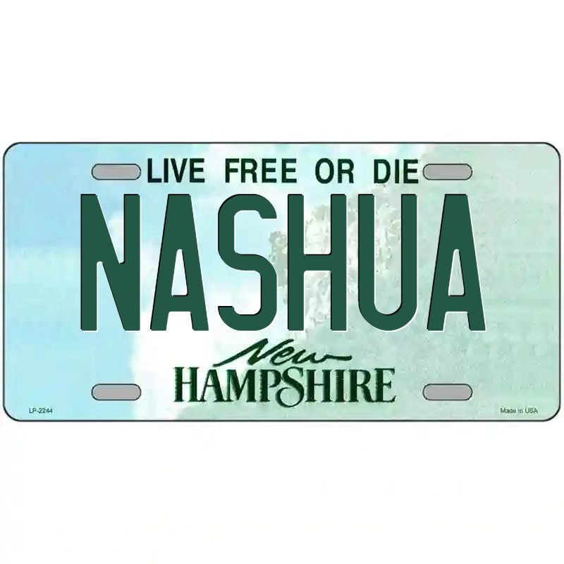 Nashua New Hampshire Metal Sign