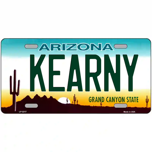 Kearny Arizona Metal Sign