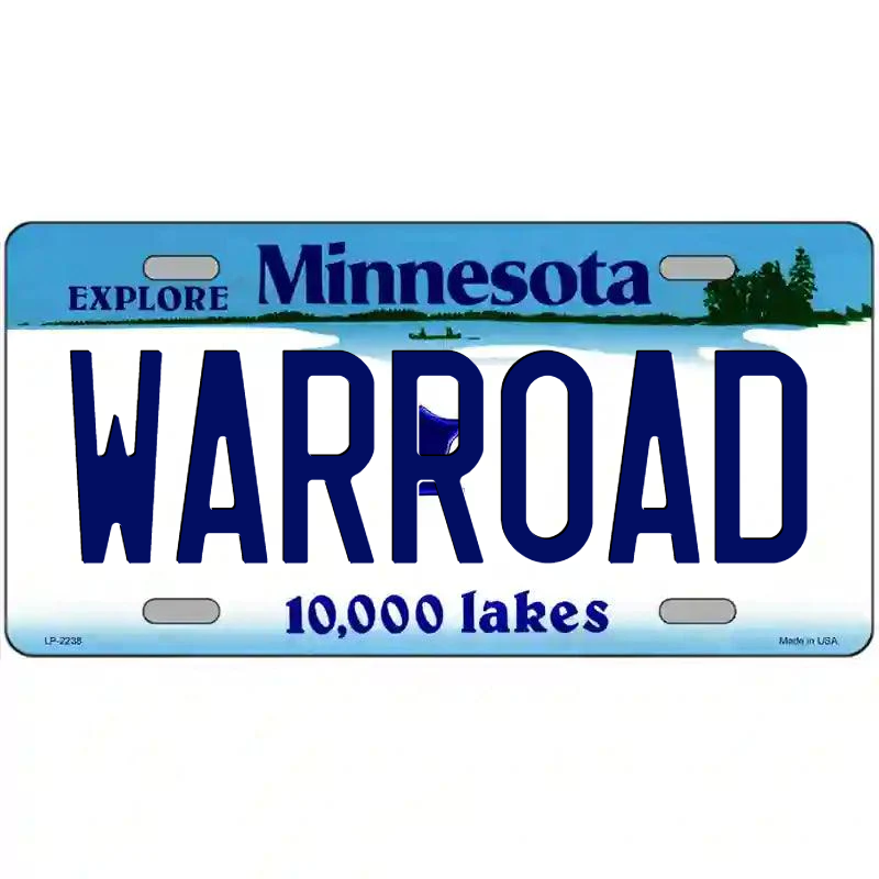 Warroad Minnesota Metal Sign