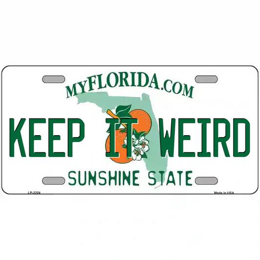 Keep it Weird Florida Metal Sign