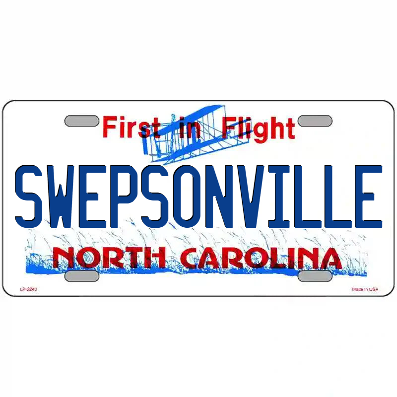 Swepsonville North Carolina Metal Sign