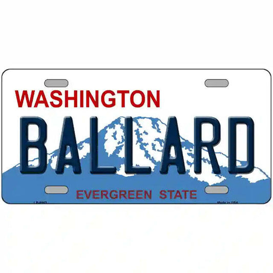 Ballard Washington Metal Sign