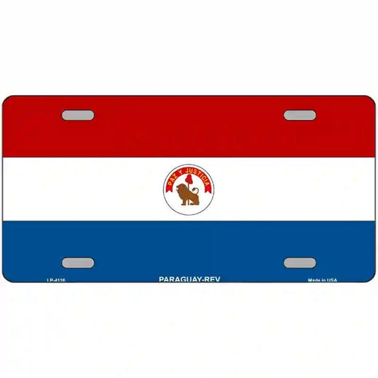 Paraguay-REV Flag Metal sign