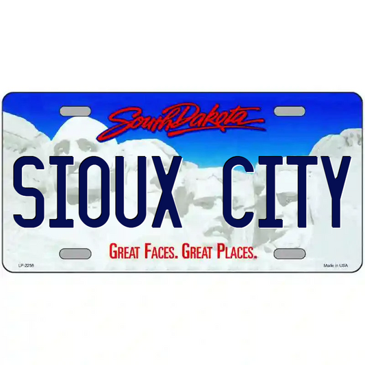 Sioux City South Dakota Metal Sign