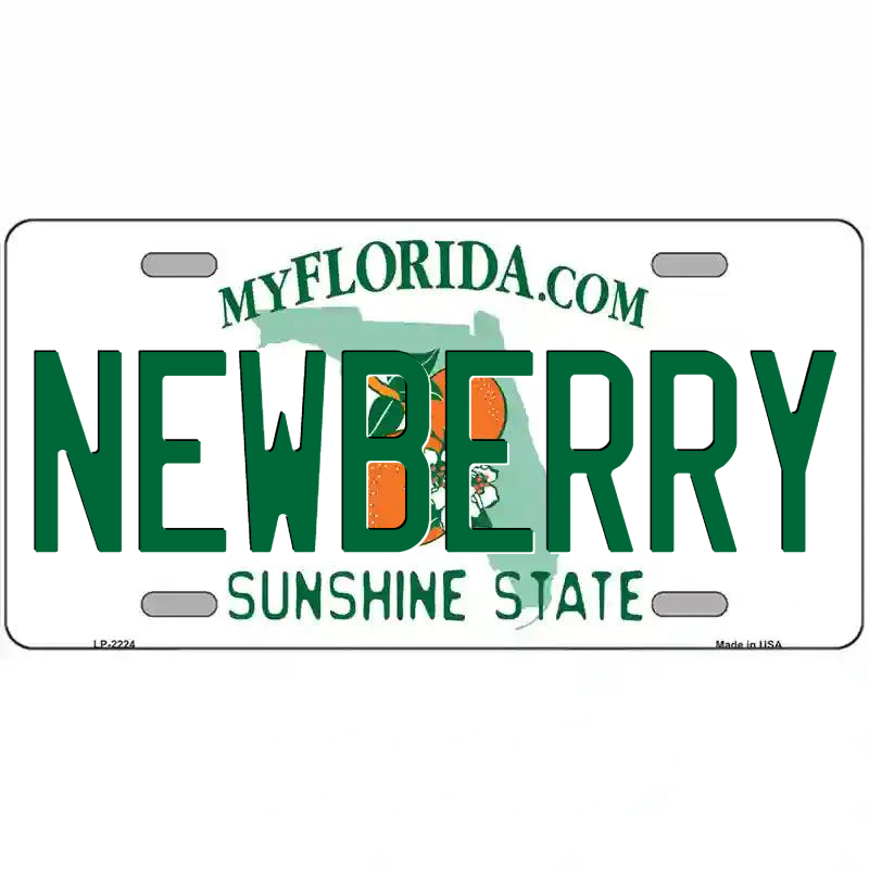 Newberry Florida Metal Sign