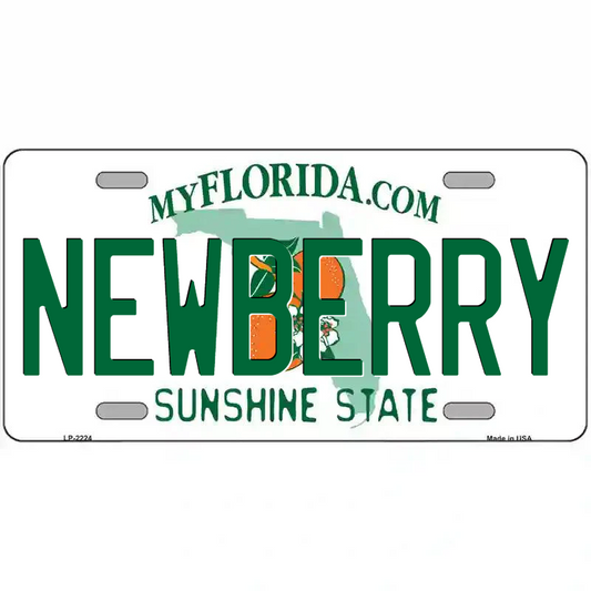 Newberry Florida Metal Sign