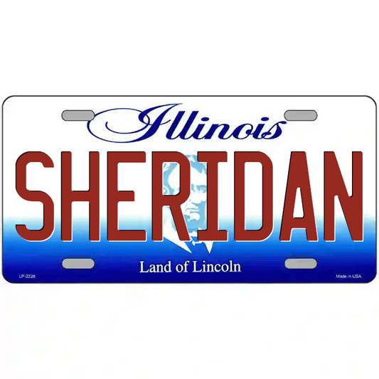 Sheridan Illinois Metal Sign