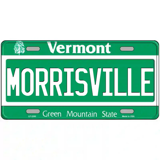 Morrisville Vermont Metal Sign