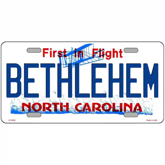 Bethlehem North Carolina Metal Sign