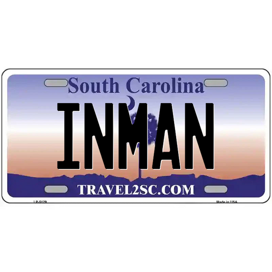 Inman South Carolina Metal Sign