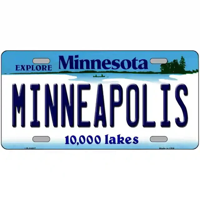 Minneapolis Minnesota Metal Sign