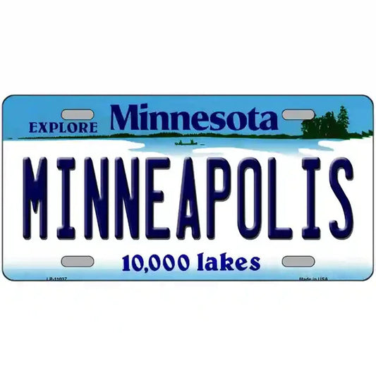 Minneapolis Minnesota Metal Sign