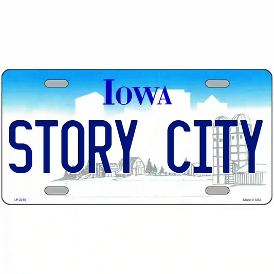 Story City Iowa Metal Sign