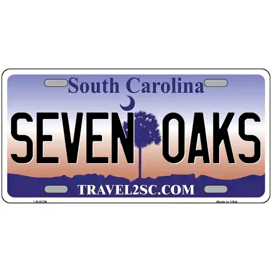 Seven Oaks South Carolina Metal Sign