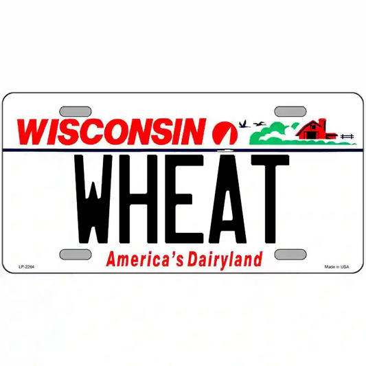 Wheat Wisconsin Metal Sign