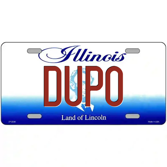 Dupo Illinois Metal Sign
