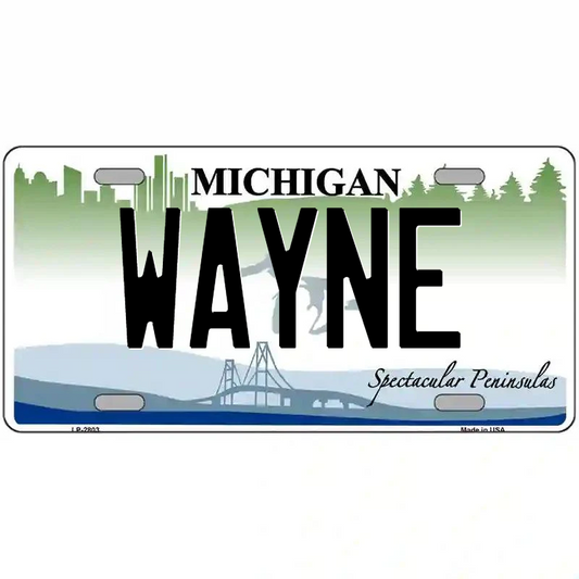 Wayne Michigan Metal Sign
