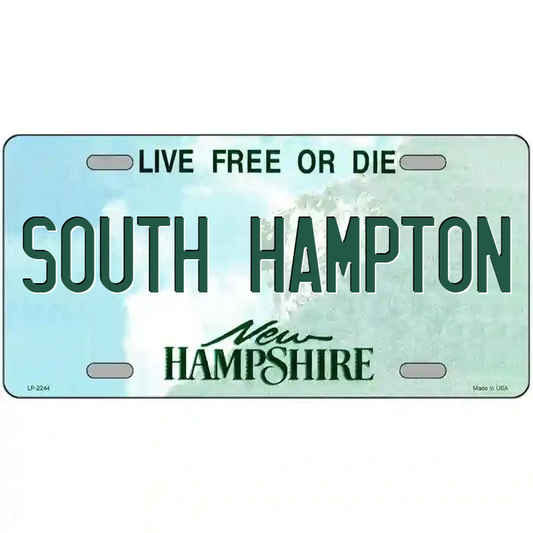 South Hampton New Hampshire Metal Sign