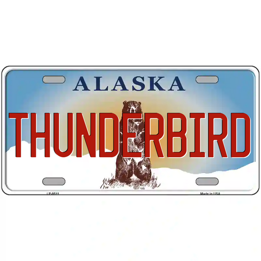 Thunderbird Alaska Metal Sign
