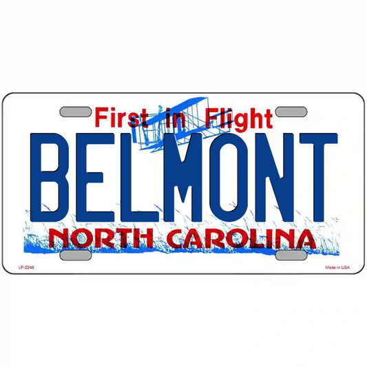 Belmont North Carolina Metal Sign