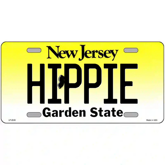 Hippie New Jersey Metal Sign
