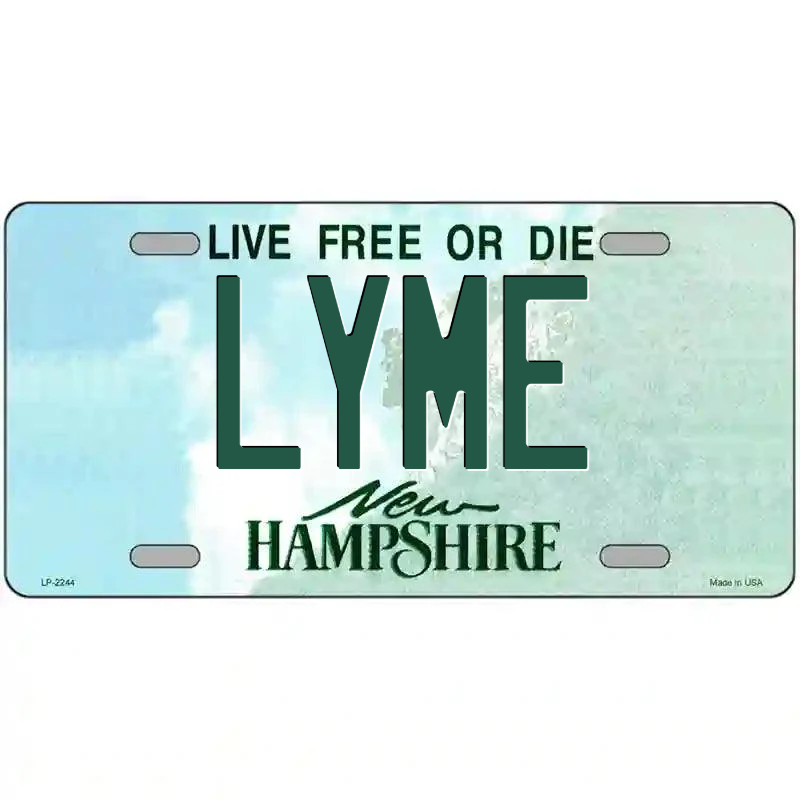 Lyme New Hampshire Metal Sign