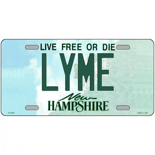 Lyme New Hampshire Metal Sign