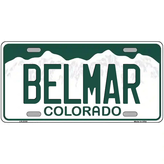Belmar Colorado Metal Sign