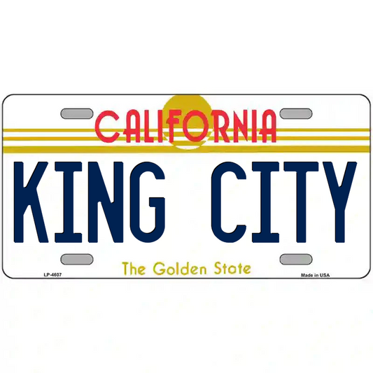 King City California Metal Sign