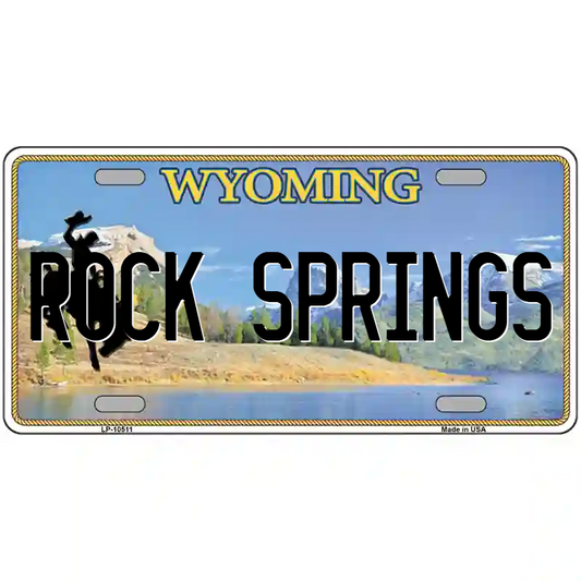 Rock Springs Wyoming Metal Sign