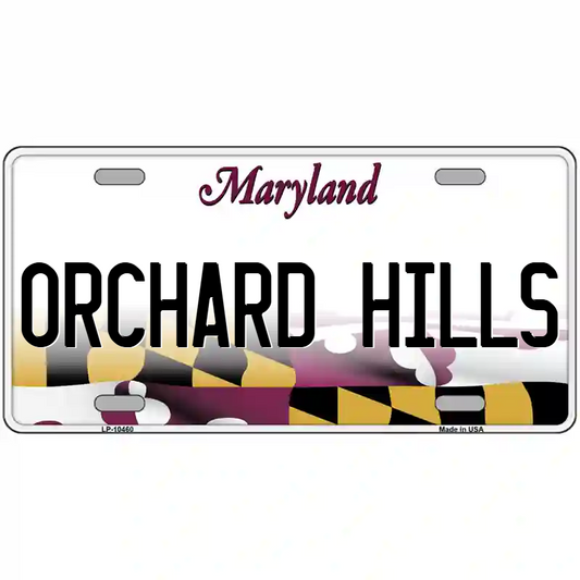 Orchard Hills Maryland Metal Sign