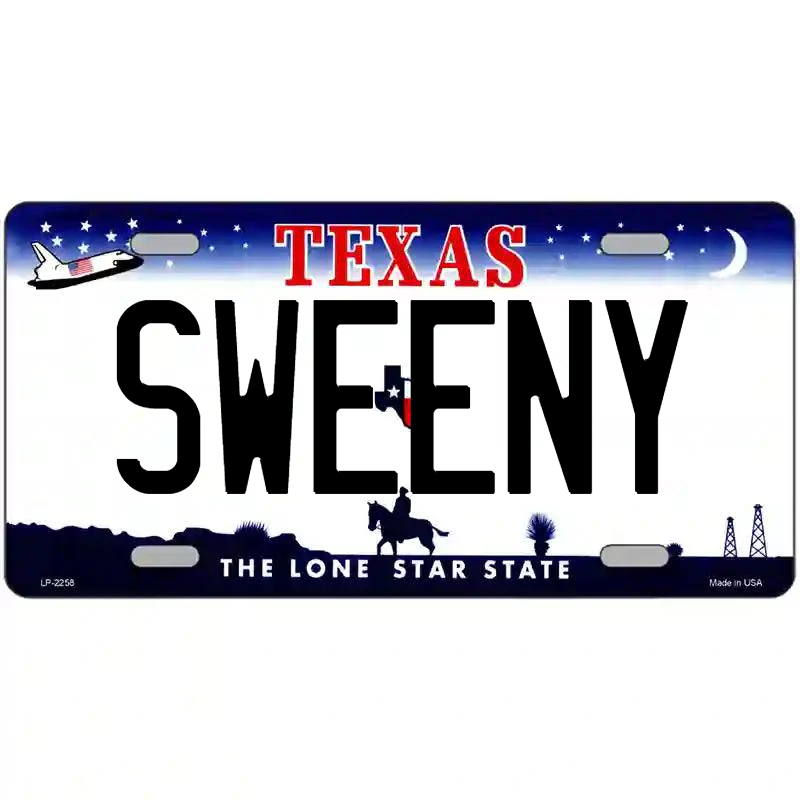 Sweeny Texas Metal Sign