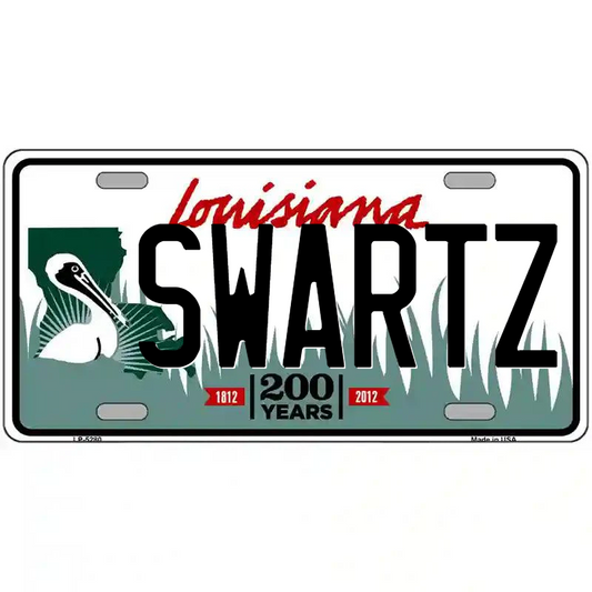 Swartz Louisiana Metal Sign