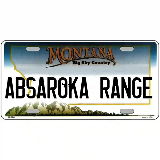 Absaroka Range Montana Metal Sign