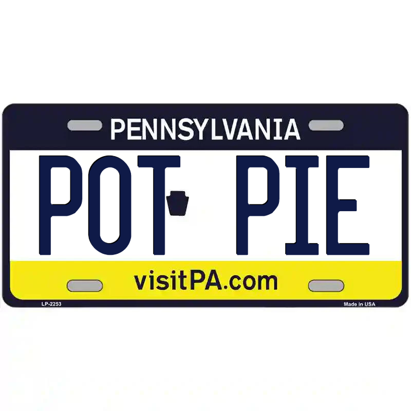 Pot Pie Pennsylvania Metal Sign