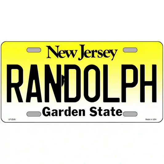 Randolph New Jersey Metal Sign
