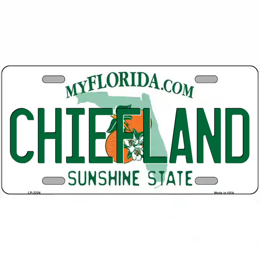 Chiefland Florida Metal Sign
