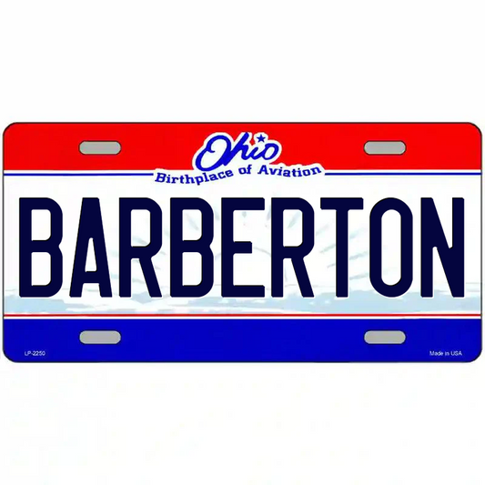 Barberton Ohio Metal Sign
