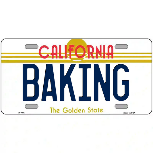 Baking California Metal Sign