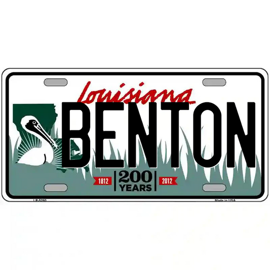 Benton Louisiana Metal Sign