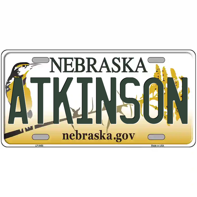 Atkinson Nebraska Metal Sign