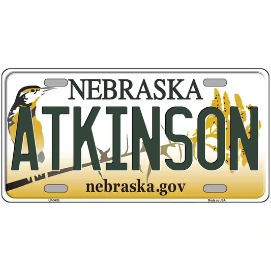 Atkinson Nebraska Metal Sign