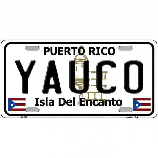 Yauco Puerto Rico Metal Sign