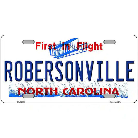 Robersonville North Carolina Metal Sign